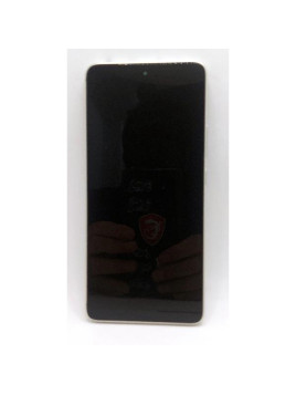Pantalla lcd para Xiaomi Redmi Note 14 5G mas tactil negro con marco gris dorado calidad Oled