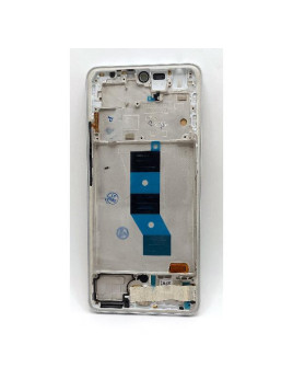 Pantalla lcd para Xiaomi Redmi Note 14 5G mas tactil negro con marco plata calidad Oled