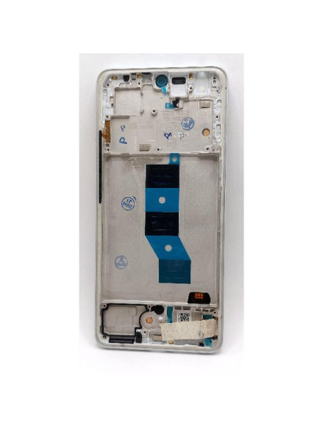 Pantalla lcd para Xiaomi Redmi Note 14 5G mas tactil negro con marco plata compatible TFT