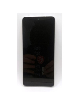 Pantalla lcd para Xiaomi Redmi Note 14 5G mas tactil negro con marco plata compatible TFT