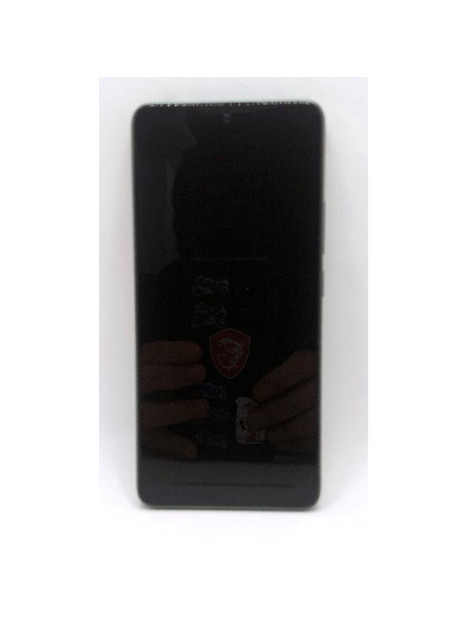 Pantalla lcd para Xiaomi Redmi Note 14 5G mas tactil negro con marco verde oscuro calidad premium