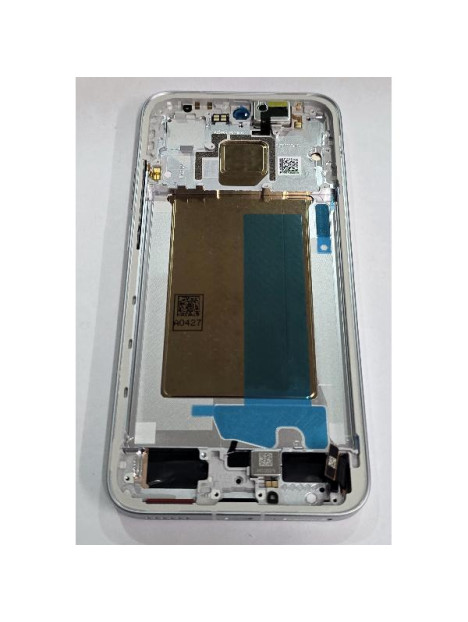 Pantalla lcd para Xiaomi Poco F7 25053PC47G mas tactil negro con marco plata 5600260O10U00 Service Pack