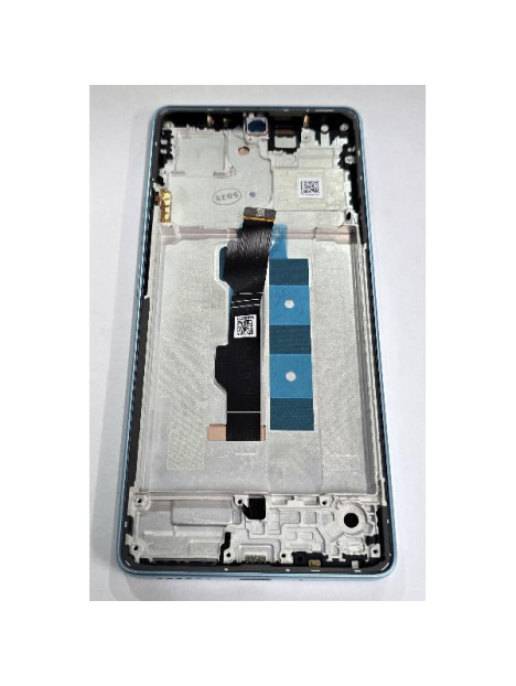 Pantalla lcd para Xiaomi Redmi Note 14S 2502FRA65G mas tactil negro con marco azul 56000100N6R00 Service Pack