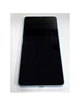 Pantalla lcd para Xiaomi Redmi Note 14S 2502FRA65G mas tactil negro con marco azul 56000100N6R00 Service Pack