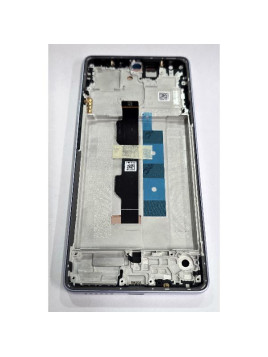 Pantalla lcd para Xiaomi Redmi Note 14S mas tactil negro con marco morado 56000200N6R00 Service Pack
