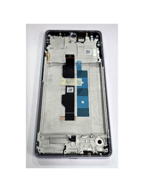 Pantalla lcd para Xiaomi Redmi Note 14S mas tactil negro con marco morado 56000200N6R00 Service Pack