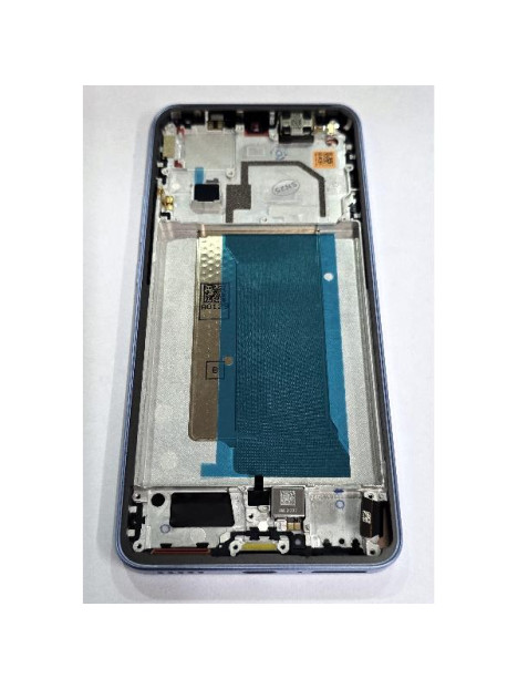 Pantalla lcd para Xiaomi 13T 2306EPN60G mas tactil negro con marco azul 560018M12A00 Service Pack