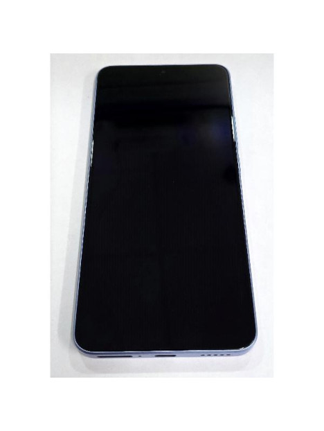 Pantalla lcd para Xiaomi 13T 2306EPN60G mas tactil negro con marco azul 560018M12A00 Service Pack