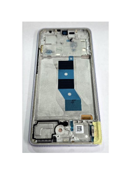 Pantalla lcd para Xiaomi Redmi Note 14 5G mas tactil negro con marco morado 56001900O1700 Service Pack