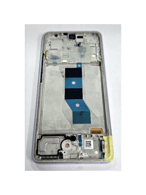 Pantalla lcd para Xiaomi Redmi Note 14 5G mas tactil negro con marco morado 56001900O1700 Service Pack