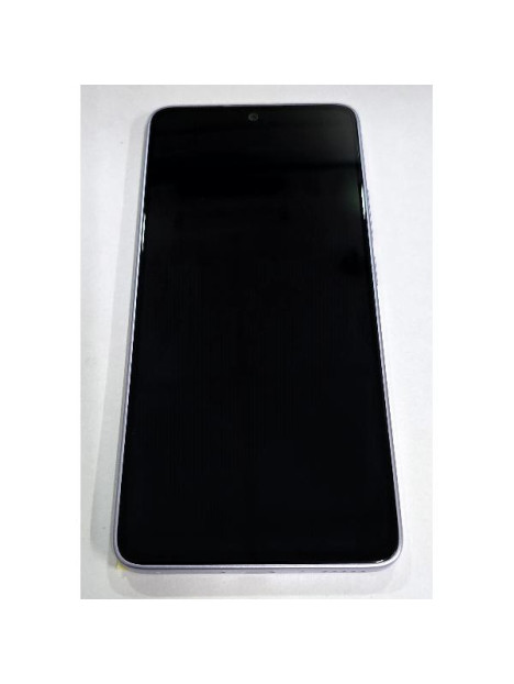 Pantalla lcd para Xiaomi Redmi Note 14 5G mas tactil negro con marco morado 56001900O1700 Service Pack