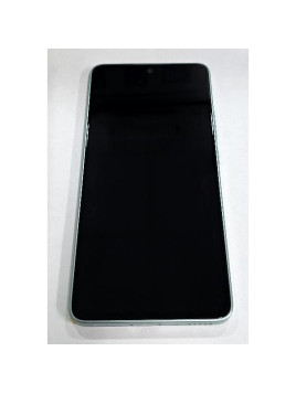 Pantalla lcd para Xiaomi Redmi Note 14 5G mas tactil negro con marco verde 56001800O1700 Service Pack
