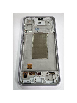 Pantalla lcd para Samsung Galaxy A36 5G A366B mas tactil negro con marco lavanda GH82-36841D Service Pack