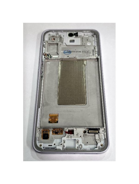 Pantalla lcd para Samsung Galaxy A36 5G A366B mas tactil negro con marco lavanda GH82-36841D Service Pack