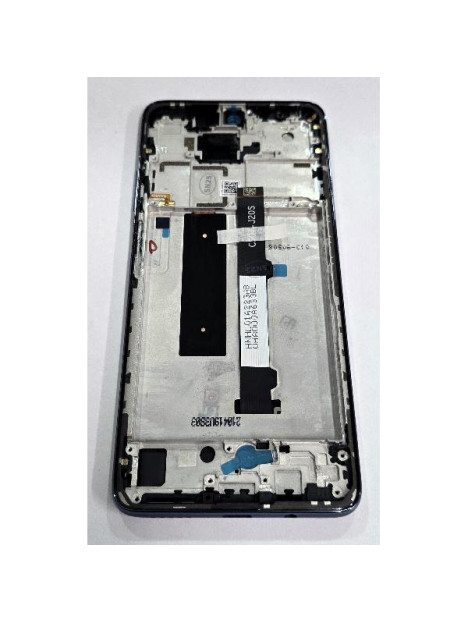 Pantalla lcd para Xiaomi Redmi Note 9 Pro 5G mas tactil negro con marco negro 56000E0J1700 Service Pack