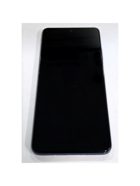 Pantalla lcd para Xiaomi Redmi Note 9 Pro 5G mas tactil negro con marco negro 56000E0J1700 Service Pack