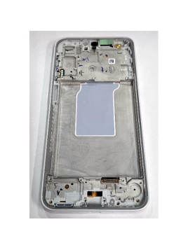 Pantalla lcd para Samsung Galaxy A26 5G A266B mas tactil negro con marco blanco GH82-37049B Service Pack