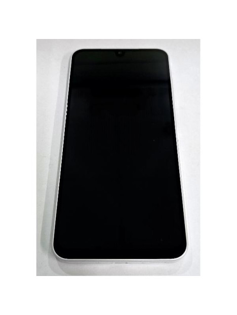 Pantalla lcd para Samsung Galaxy A26 5G A266B mas tactil negro con marco blanco GH82-37049B Service Pack