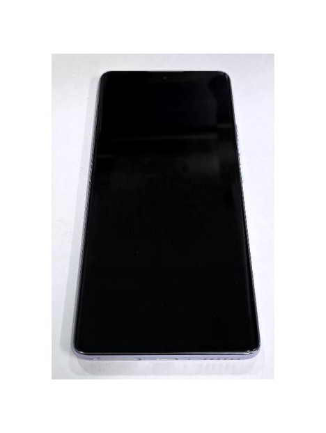 Pantalla lcd para Xiaomi Redmi Note 14 Pro 4G 24116RACCG tactil negro con marco morado 560002000O600 Service Pack