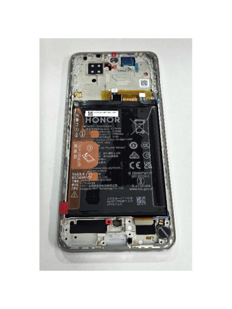 Pantalla lcd para Huawei Honor 200 ELI-AN00 mas tactil negro con marco blanco 0235ALRK Service Pack