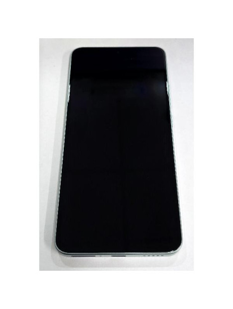 Pantalla lcd para Xiaomi 13T 2306EPN60G mas tactil negro con marco verde 560019M12A00 Service Pack