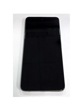 Pantalla lcd para Motorola Moto G56 mas tactil negro con marco verde oscuro 5D68C30207 Service Pack