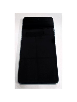Pantalla lcd para Motorola Moto G56 mas tactil negro con marco gris niebla 5D68C30209 Service Pack