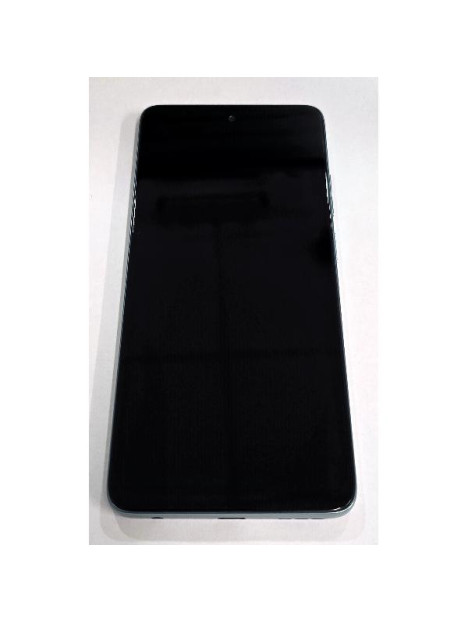 Pantalla lcd para Motorola Moto G56 mas tactil negro con marco gris niebla 5D68C30209 Service Pack