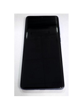 Pantalla lcd para Motorola Egde 60 Fusion mas tactil negro con marco azul Slipstream 5D68C29878 Service Pack