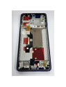 Pantalla lcd para Motorola Edge 60 Pro mas tactil negro con marco azul 5D68C30046 Service Pack