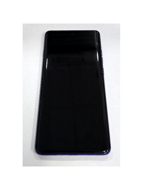 Pantalla lcd para Motorola Edge 60 Pro mas tactil negro con marco azul 5D68C30046 Service Pack