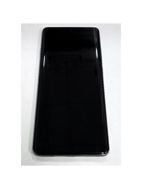 Pantalla lcd para Motorola Edge 60 Pro mas tactil negro con marco verde oscuro 5D68C30045 Service Pack