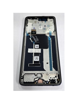 Pantalla lcd para Motorola Moto G56 mas tactil negro con marco gris 5D68C30208 Service Pack