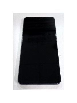 Pantalla lcd para Motorola Moto G56 mas tactil negro con marco gris 5D68C30208 Service Pack