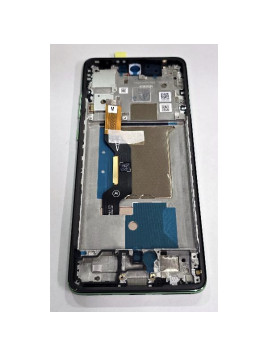 Pantalla lcd para Motorola Edge 60 mas tactil negro con marco verde 5D68C29944 Service Pack