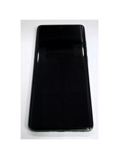 Pantalla lcd para Motorola Edge 60 mas tactil negro con marco verde 5D68C29944 Service Pack