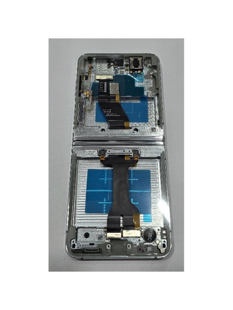 Pantalla lcd para Samsung Galaxy Z Flip5 SM-F731 tactil negro marco menta ensamblado GH82-31827D Service Pack
