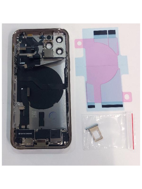 Tapa trasera o tapa bateria dorada para iPhone 12 Pro A2406 mas marco central y componentes Remanufacturada Grado A