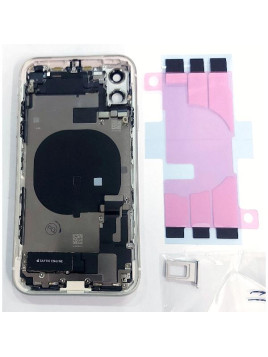 Tapa trasera o tapa bateria blanca para iPhone 11 A2111 mas marco central y componentes Remanufacturada Grado A