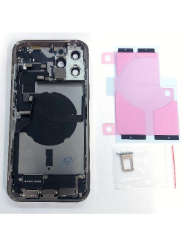 Tapa trasera o tapa bateria dorada para iPhone 12 Pro Max mas marco central y componentes Remanufacturada Grado A