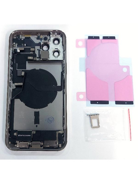 Tapa trasera o tapa bateria dorada para iPhone 12 Pro Max mas marco central y componentes Remanufacturada Grado A