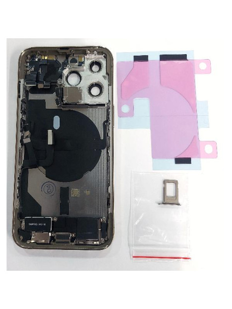 Tapa trasera o tapa bateria dorada para iPhone 13 Pro A2636 mas marco central y componentes Remanufacturada Grado A