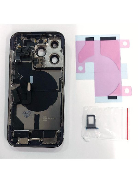 Tapa trasera o tapa bateria morada para iPhone 14 Pro A2889 mas marco central y componentes Remanufacturada Grado A