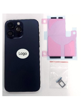 Tapa trasera o tapa bateria morada para iPhone 14 Pro Max mas marco central y componentes Remanufacturada Grado A