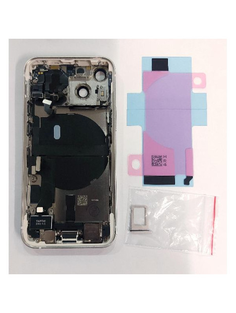 Tapa trasera o tapa bateria blanca para iPhone 13 mini mas marco central y componentes Remanufacturada Grado A