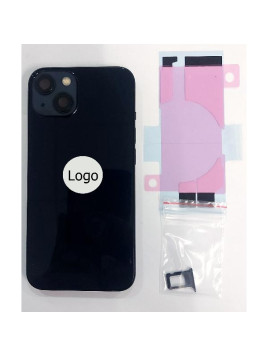 Tapa trasera o tapa bateria medianoche para iPhone 13 A2482 con marco central y componentes remanufacturada Grado A