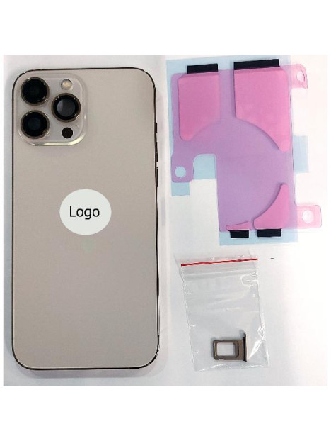 Tapa trasera o tapa bateria dorada para iPhone 13 Pro Max mas marco central y componentes Remanufacturada Grado A