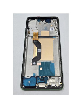 Pantalla lcd para Motorola Edge 60 5G mas tactil negro con marco verde calidad premium