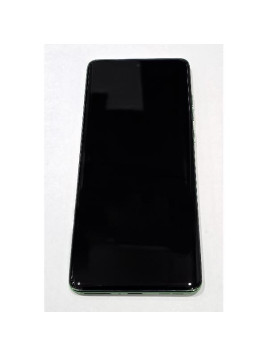 Pantalla lcd para Motorola Edge 60 5G mas tactil negro con marco verde calidad premium