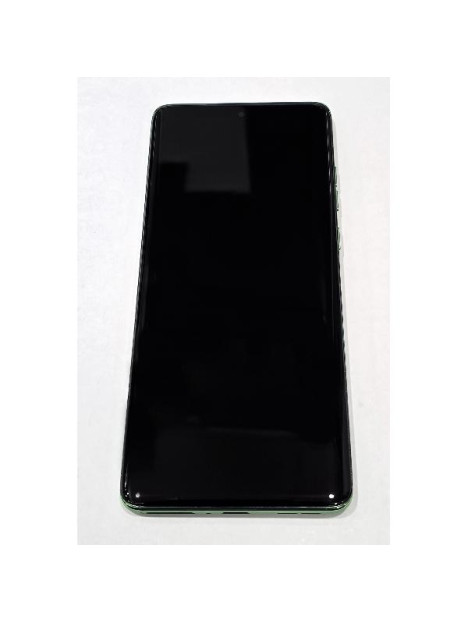 Pantalla lcd para Motorola Edge 60 5G mas tactil negro con marco verde calidad premium